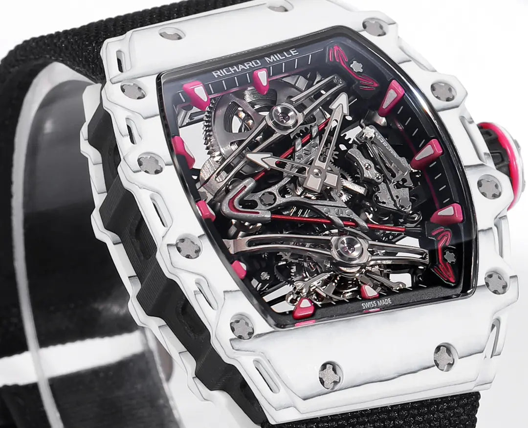 Richard Mille RM 38 02 Bubba Watson Tourbillon Black Case Rubber & Fabric Strap