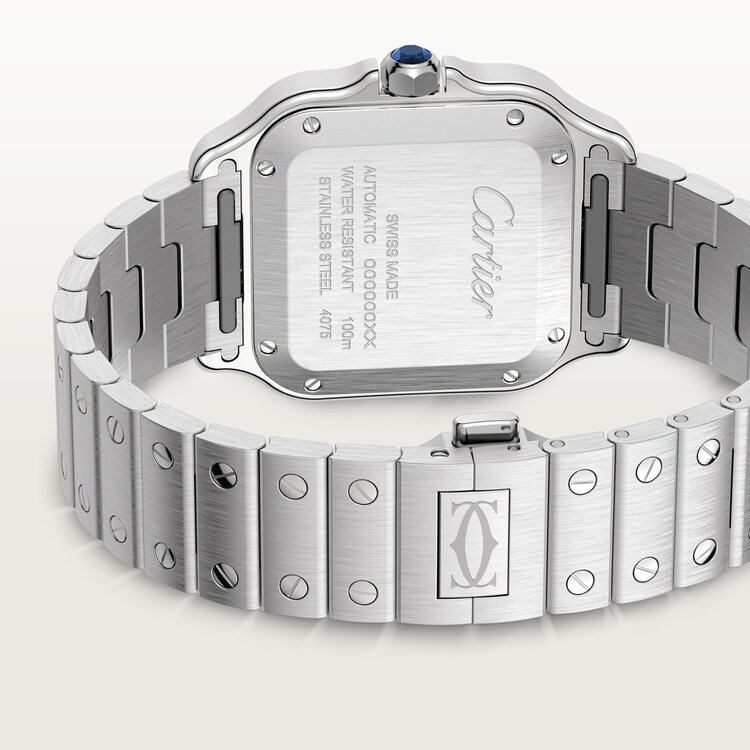 Unworn Cartier Santos de Cartier, Stainless Steel, 35.1mm, Ref# W4SA0005, box and papers