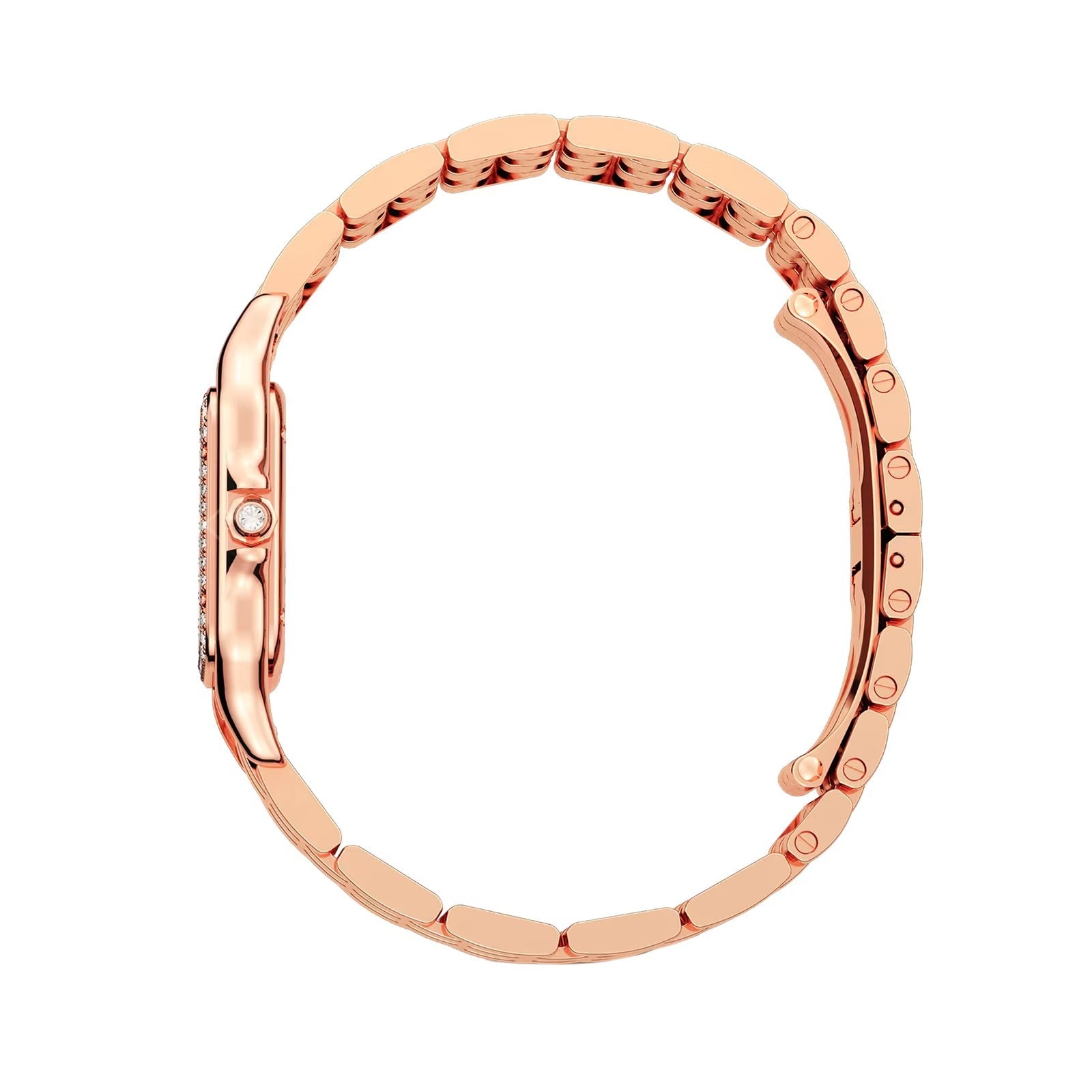 Unworn Cartier Panthère de Cartier Medium, 18k Rose Gold, Diamonds, 27mm x 36mm, Ref# WJPN0009, box and papers