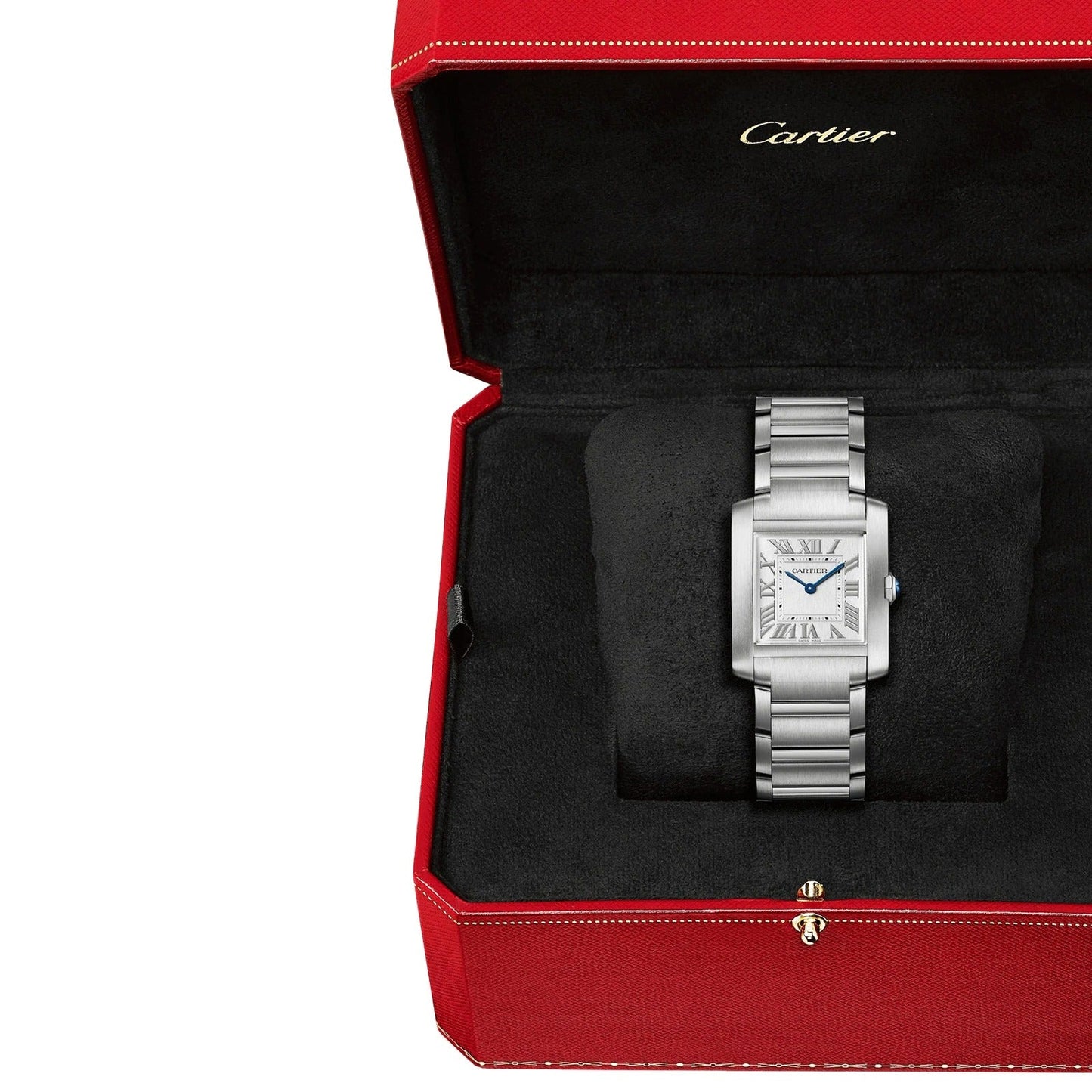 Unworn Cartier Tank Francaise de Cartier, Medium Stainless Steel, 32mm x 27mm, Ref# WSTA0074, box and papers