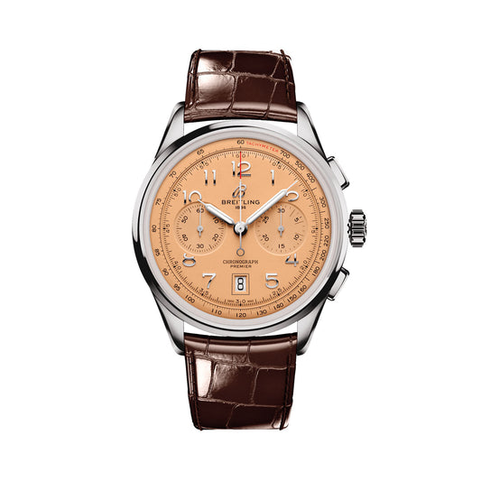 Breitling Premier B01 Chronograph Ref# AB0145331K1P1, box and papers