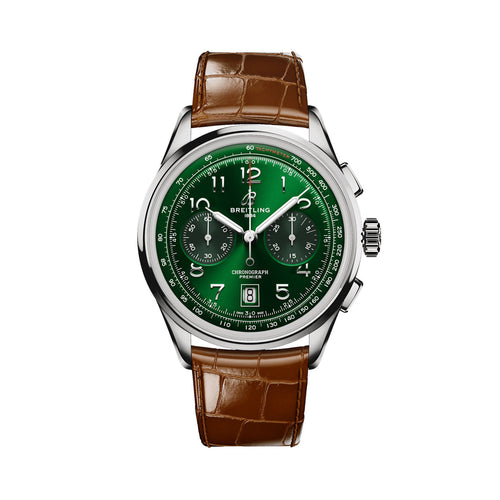 Breitling Premier B01 Chronograph Ref# AB0145371L1P1, box and papers