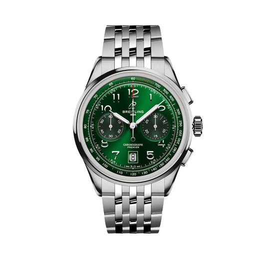 Breitling Premier B01 Chronograph Ref# AB0145371L1A1, box and papers