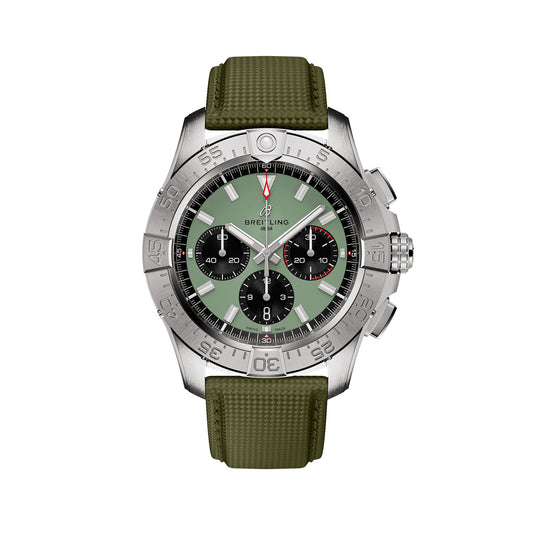 Unworn Breitling Avenger B01 Chronograph 44 Ref# AB0147101L1X1, box and papers