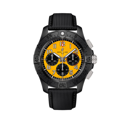 Unworn Breitling Avenger B01 Chronograph 44 Night Mission Ref# SB0147101I1X2, box and papers