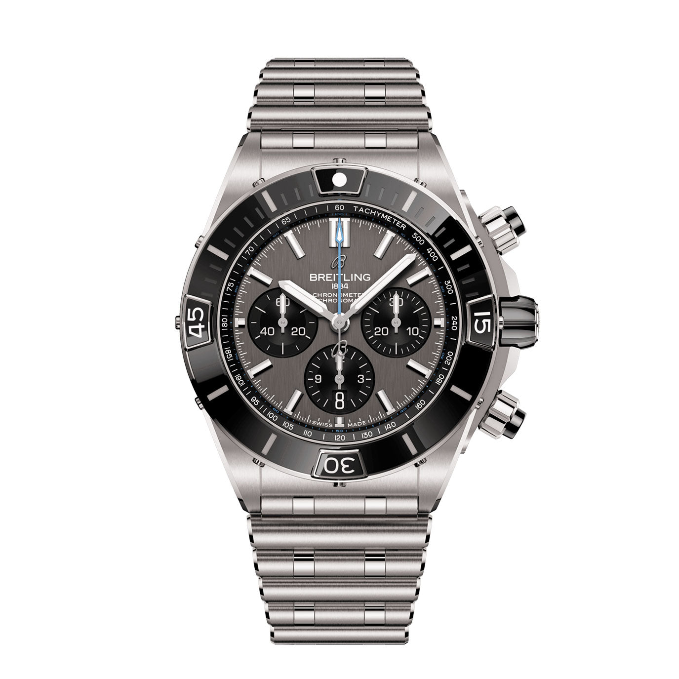 Unworn Breitling Super Chronomat B01 44 Ref# EB0136251M1E1, box and papers