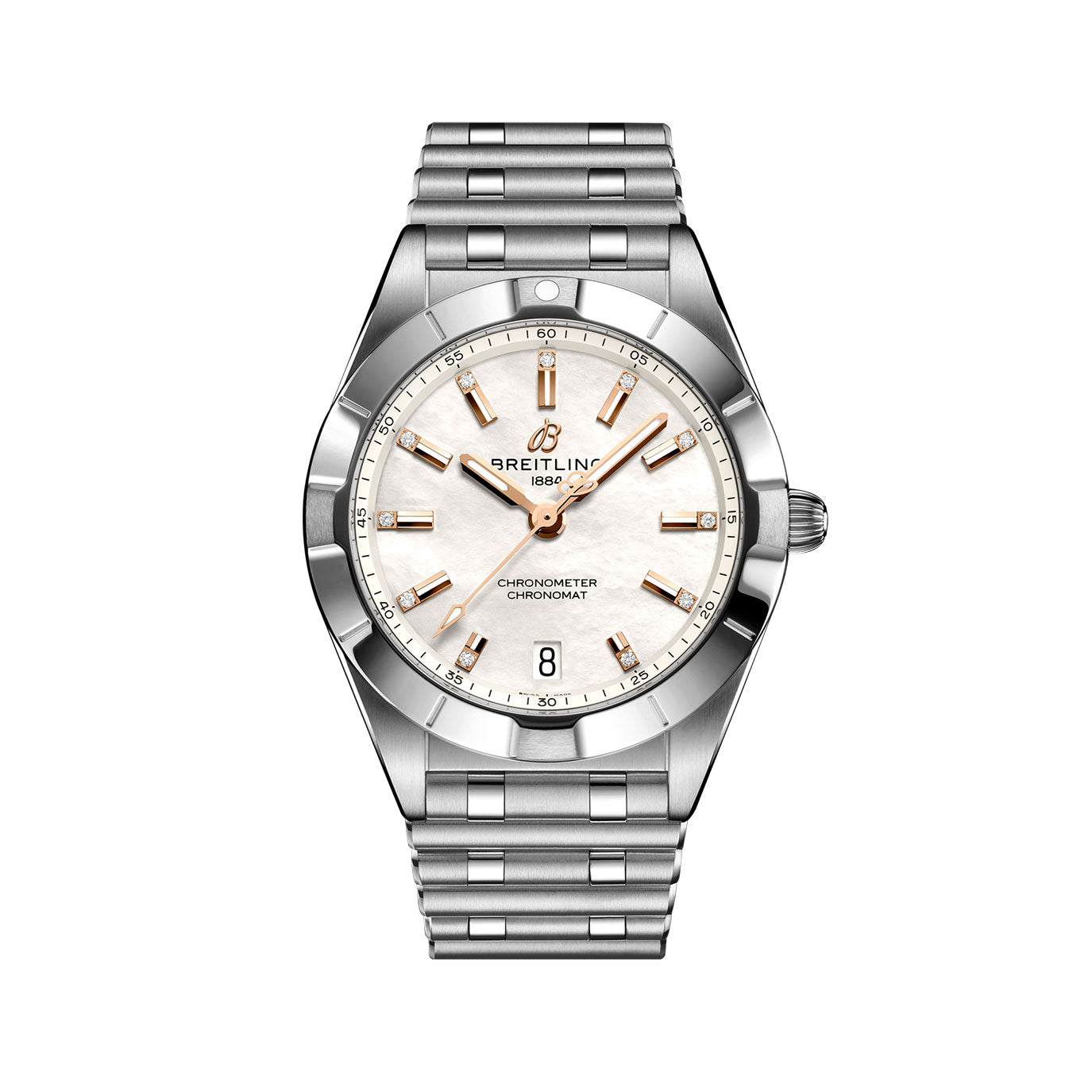 Breitling Chronomat 32, Stainless stee and Diamondsl, Ref# A77310101A4A1, Unworn 2024