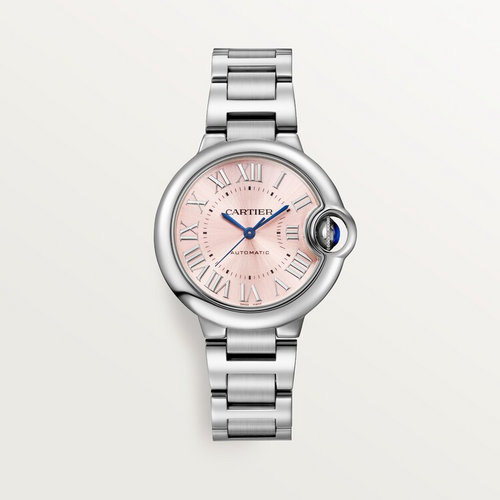 Unworn Cartier Ballon Bleu de Cartier, Stainless Steel, 33mm, Ref# WSBB0068, box and papers