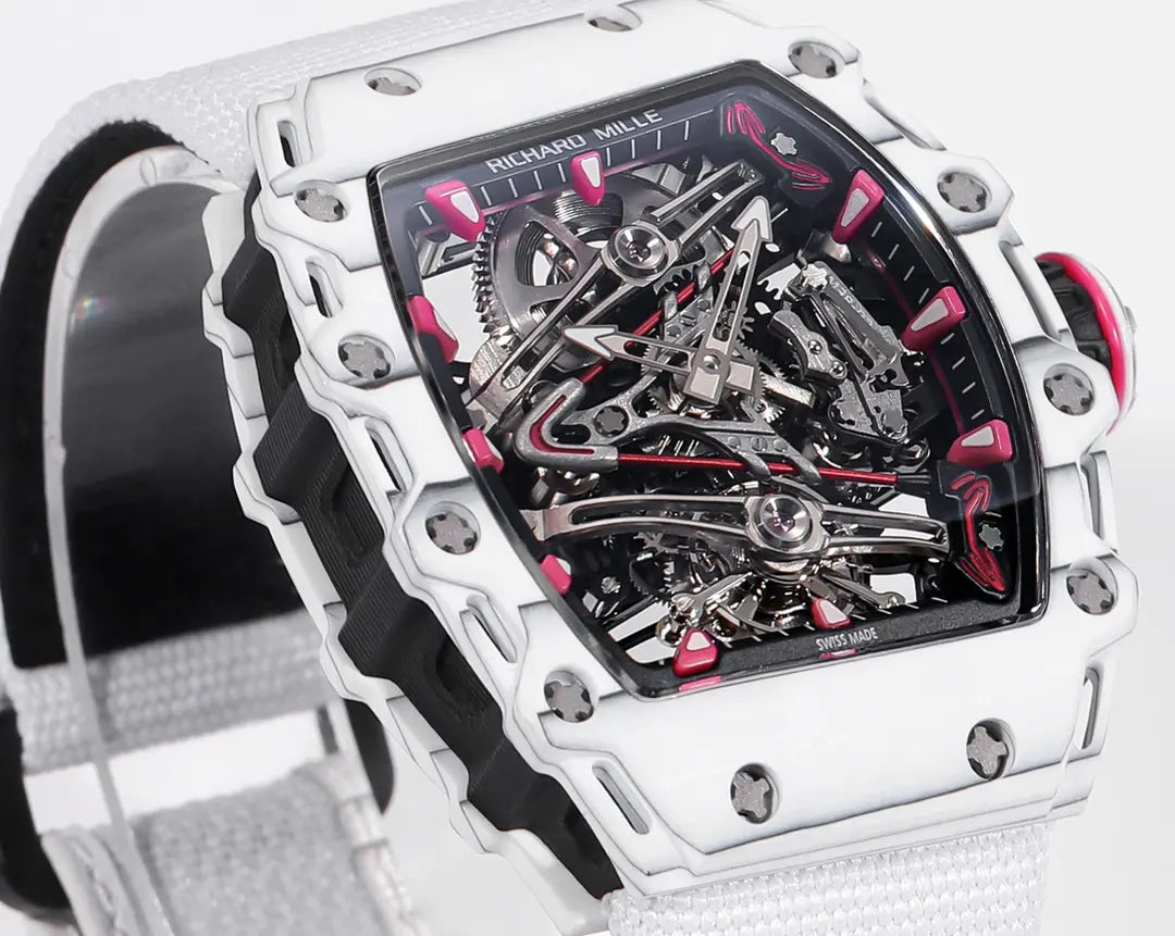 Richard Mille RM 38 02 Bubba Watson Tourbillon White Case Rubber & Fabric Strap