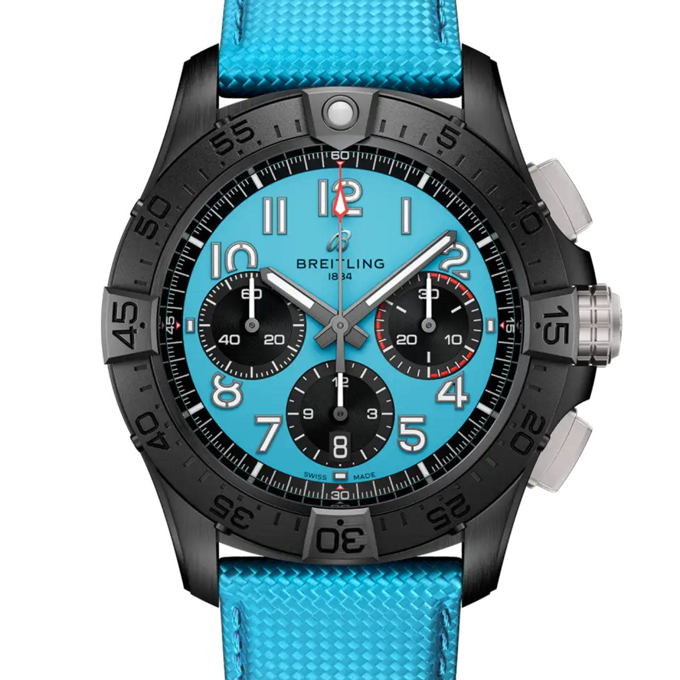 Unworn Breitling Avenger B01 Chronograph 42 Night Mission, SB0146101L1X1, box and papers