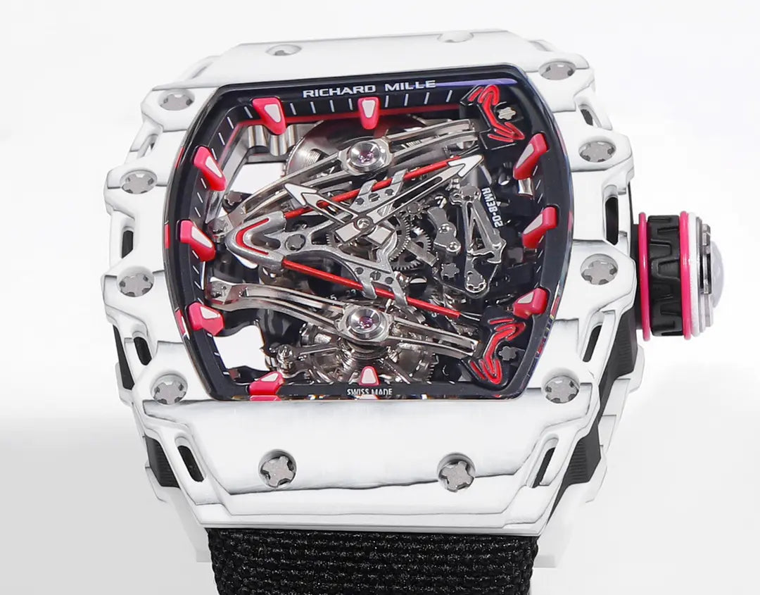 Richard Mille RM 38 02 Bubba Watson Tourbillon Black Case Rubber & Fabric Strap