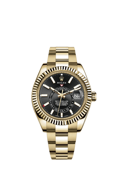 Rolex Sky-Dweller 42mm, 18k Yellow Gold, Ref# 326938-0004
