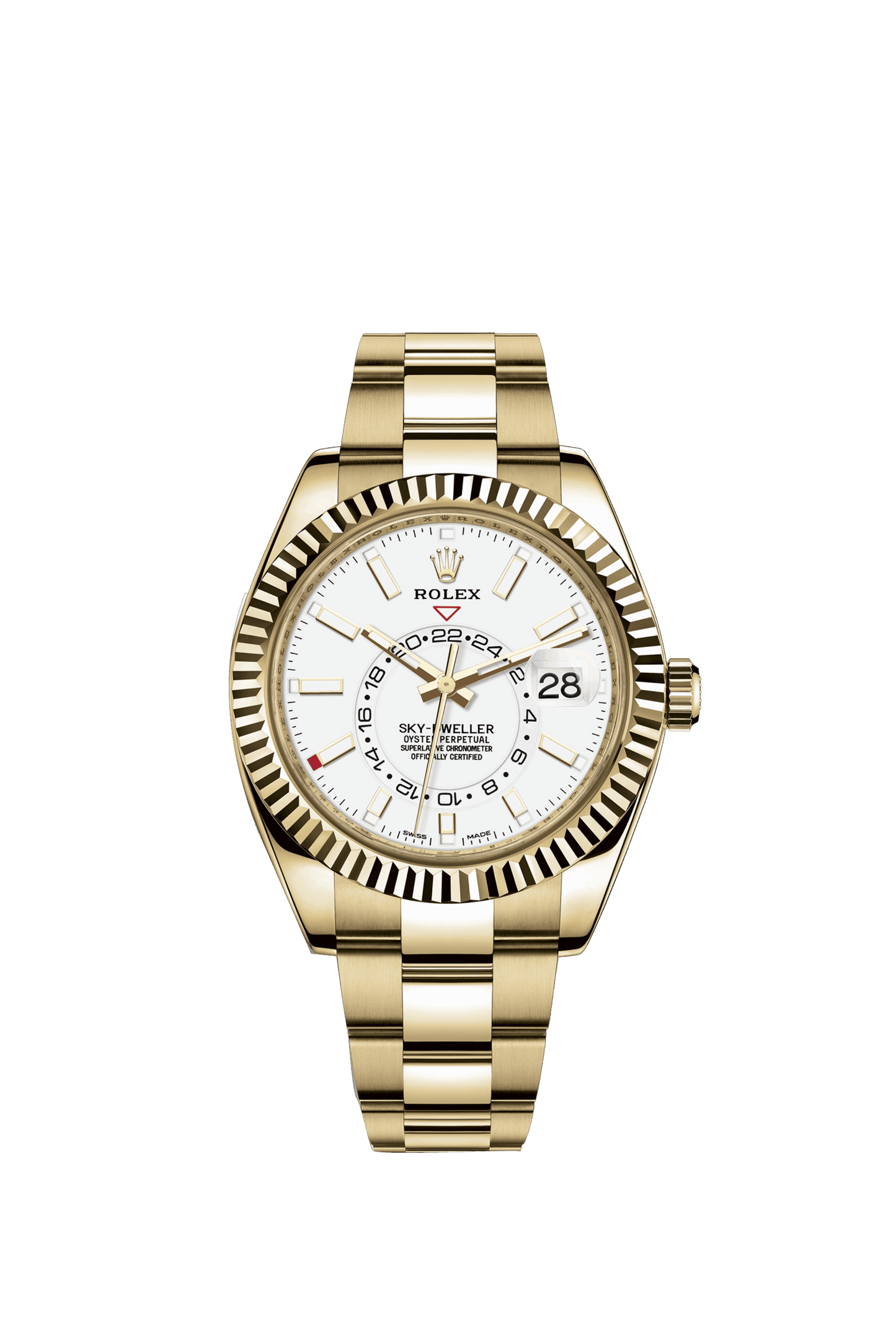 Rolex Sky-Dweller 42mm, 18k Yellow Gold, Ref# 326938-0005