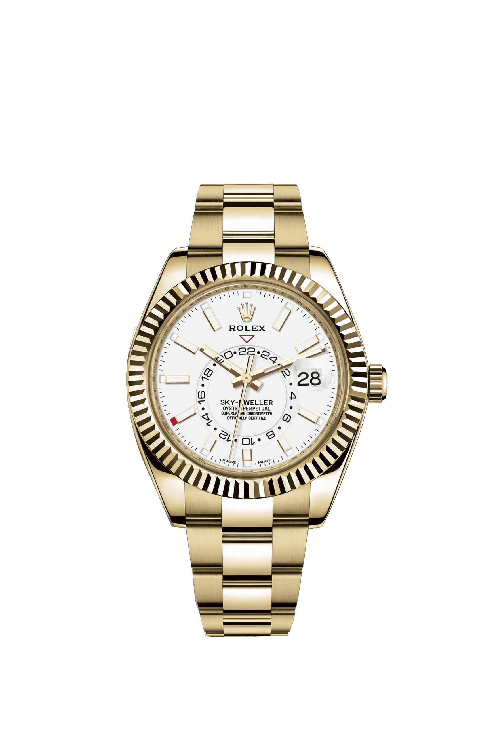Rolex Sky-Dweller 42mm, 18k Yellow Gold, Ref# 326938-0005