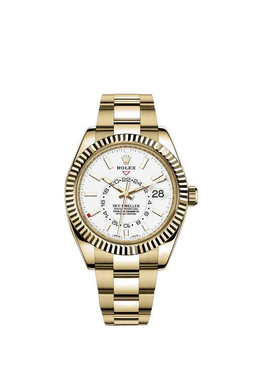 Rolex Sky-Dweller 42mm, 18k Yellow Gold, Ref# 326938-0005