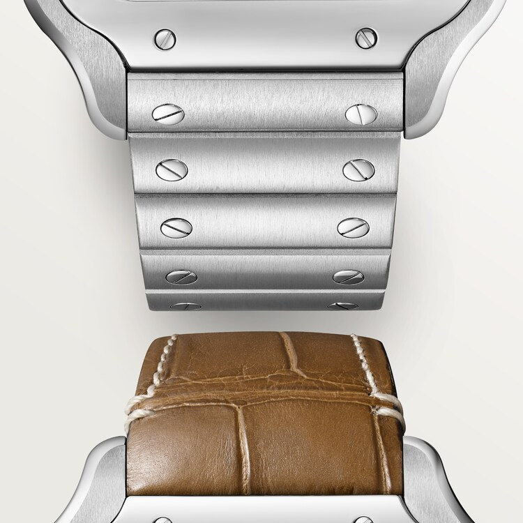 Unworn Cartier Santos de Cartier, Stainless Steel, 39.8mm, Ref# WSSA0064, box and papers