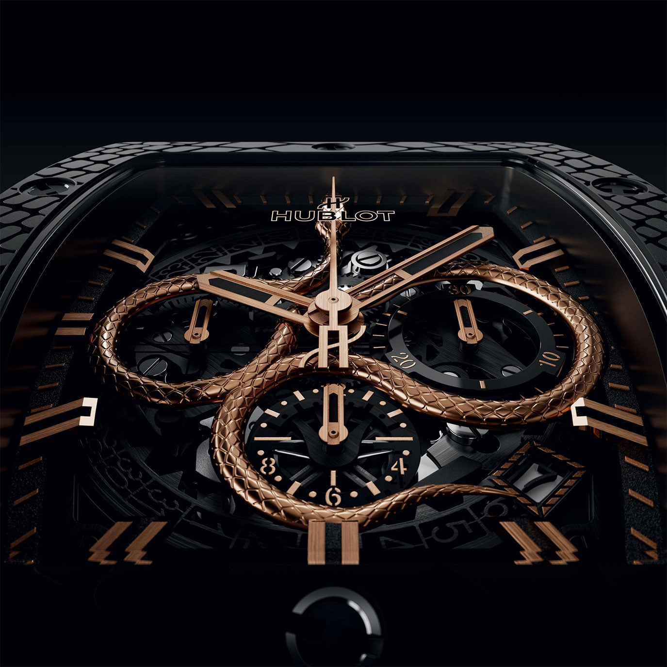Unworn Hublot Spirit of Big Bang Year of the Snake 42, 642.CI.0180.RX.CNY25, box and papers
