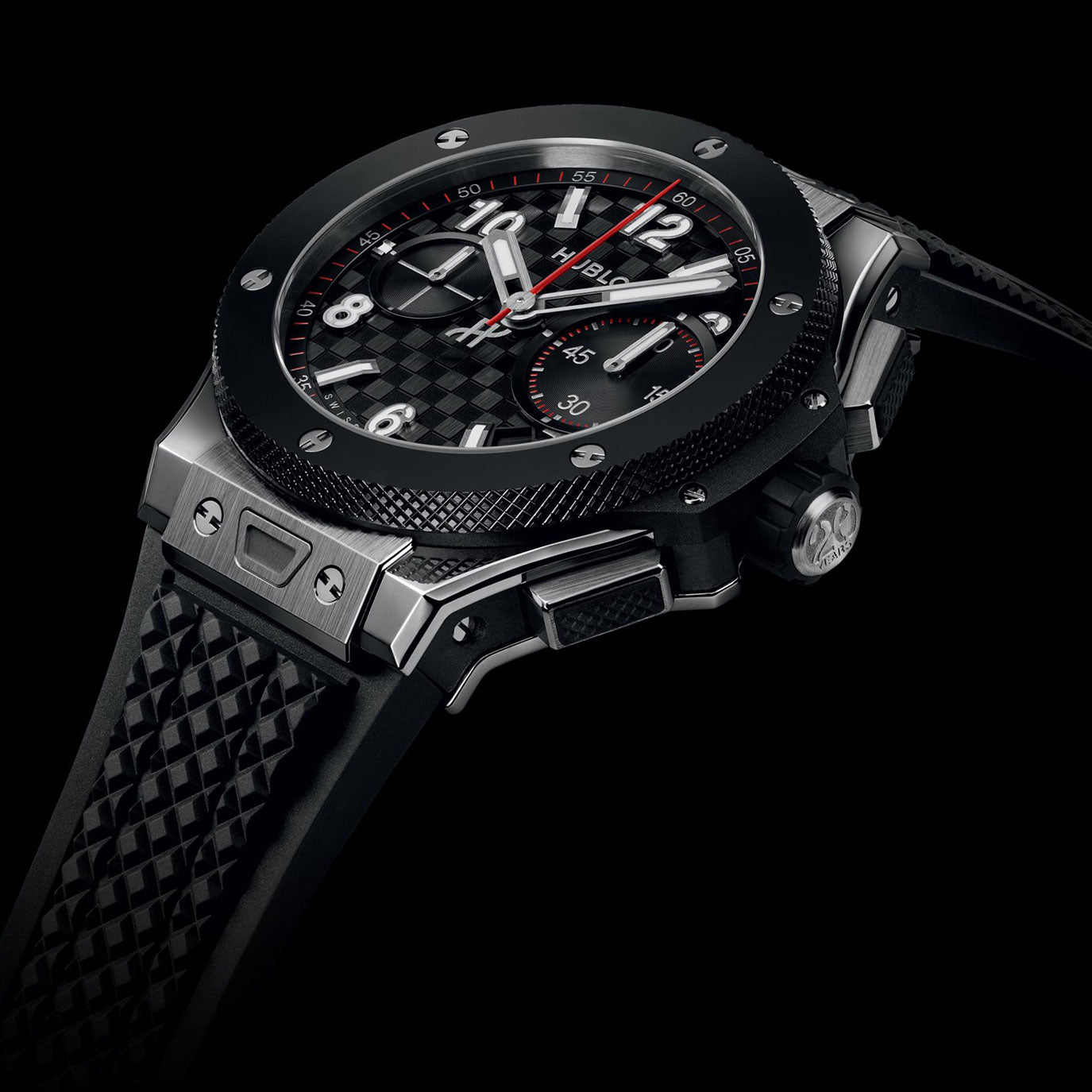 Unworn Hublot Big Bang 20th Anniversary Titanium Ceramic 43, 431.NM.1337.RX, box and papers