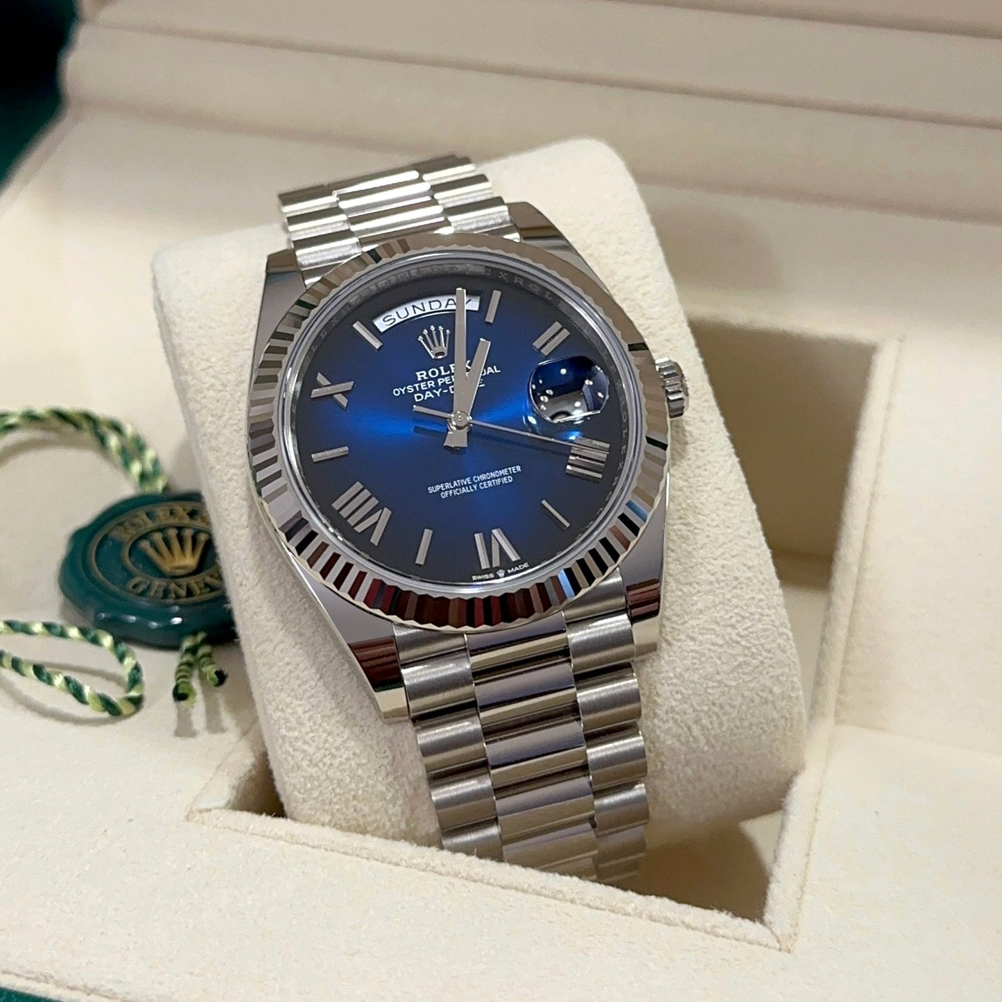 Rolex Day-Date 40 White gold Ref# 228239-0007