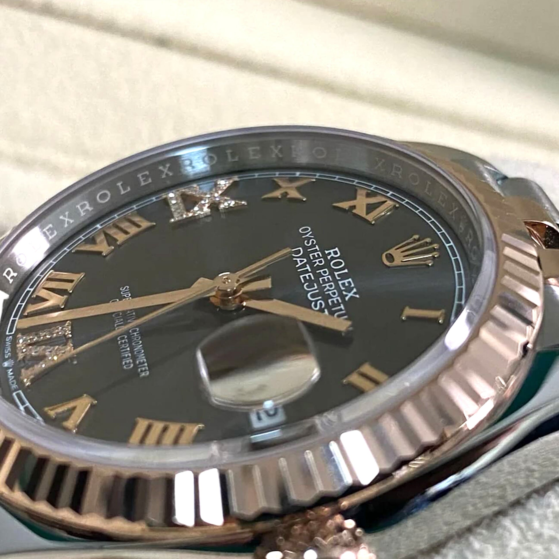 Rolex Datejust 36, 18k Everose Gold and Stainless Steel, 36mm, Ref# 126231-0023