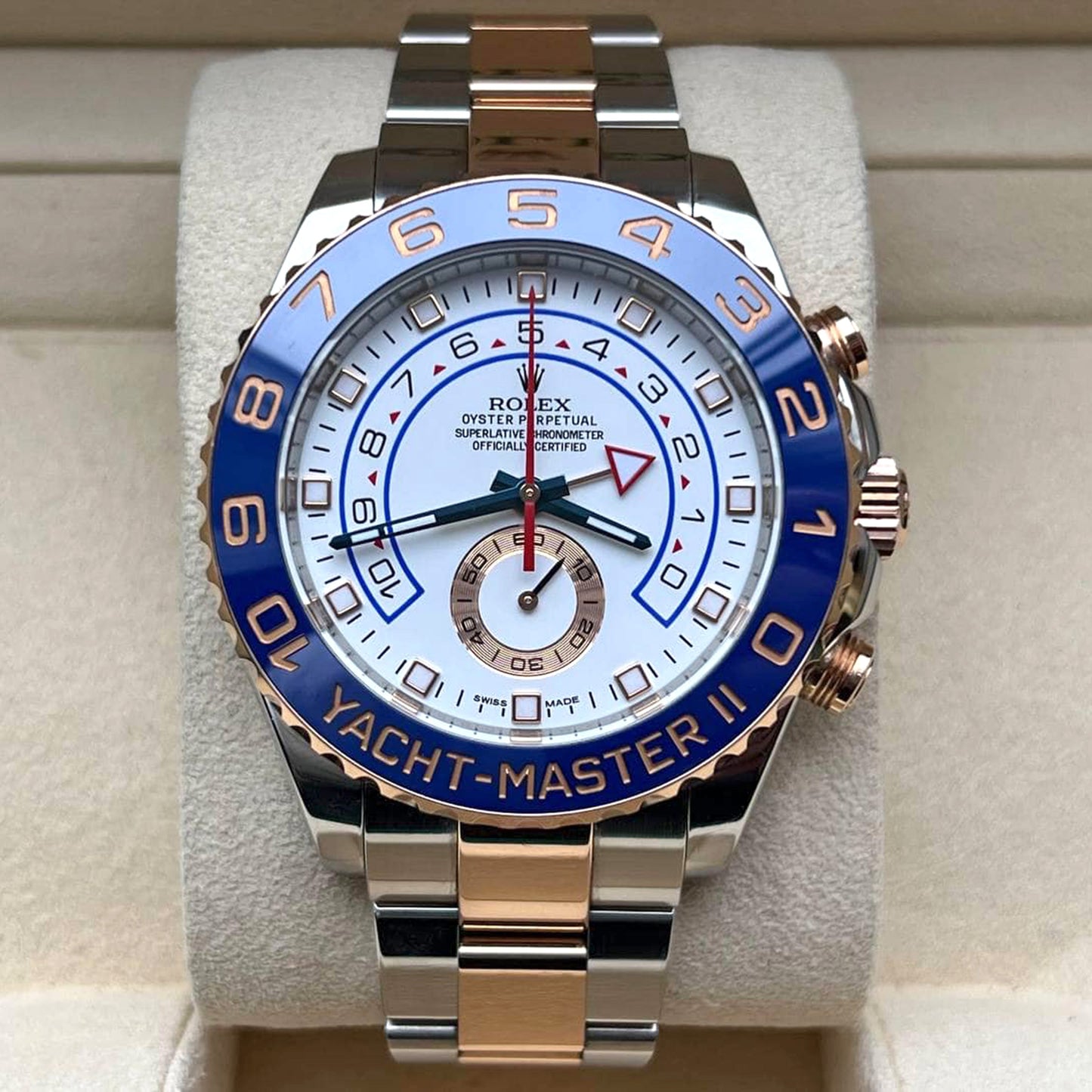 Rolex Yacht-Master II, Stainless Steel and 18k Everose Gold, 44mm, Ref# 116681-0002
