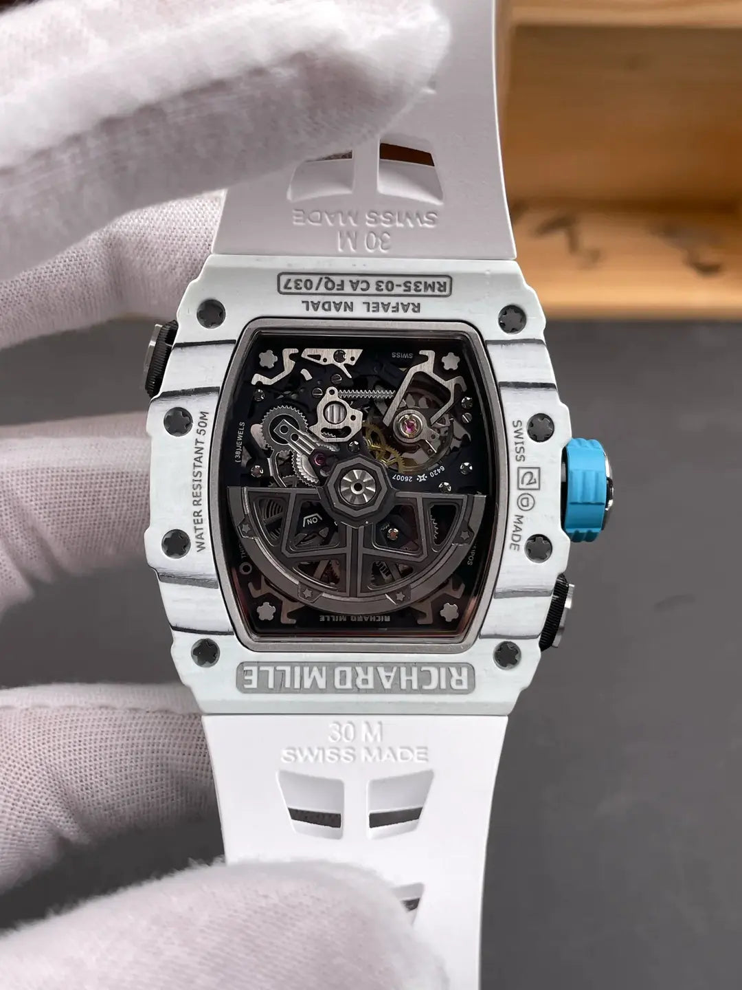 Richard Mille RM 35-03 Rafa Nadal White Carbon Quartz TPT