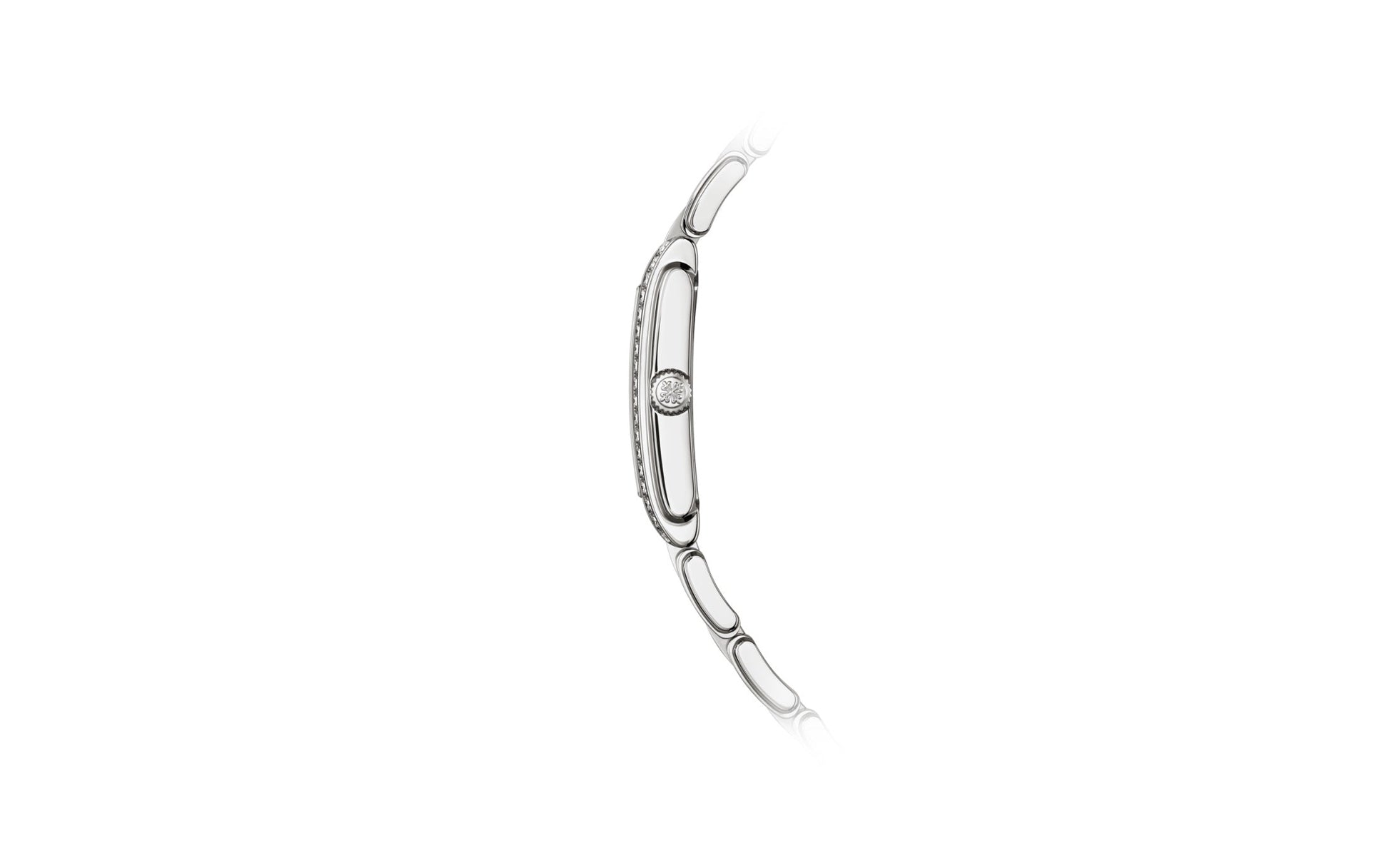 Patek Philippe Twenty~4 Quartz Ladies Watch, Stainless Steel with 36 Diamond (~0.42 ct), 25.1 x 30 mm, Ref# 4910/1200A-011