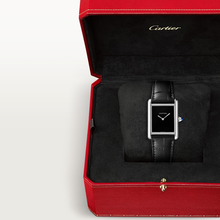 Unworn Cartier Tank Must de Cartier, Stainless Steel, 32mm x 27mm, Ref# WSTA0072, box and papers
