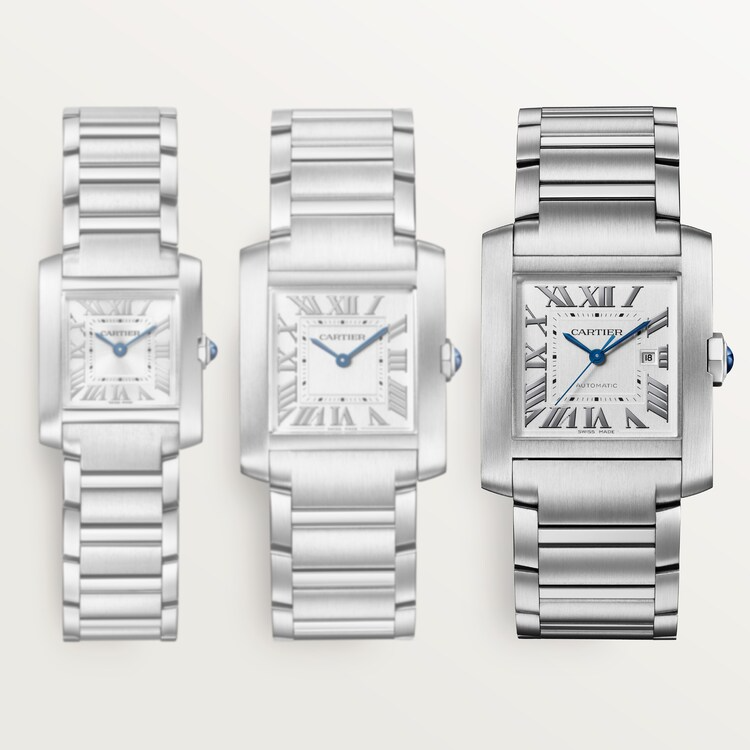 Unworn Cartier Tank Francaise de Cartier, Large Stainless Steel, 36.7mm x 30.5mm, Ref# WSTA0067, box and papers