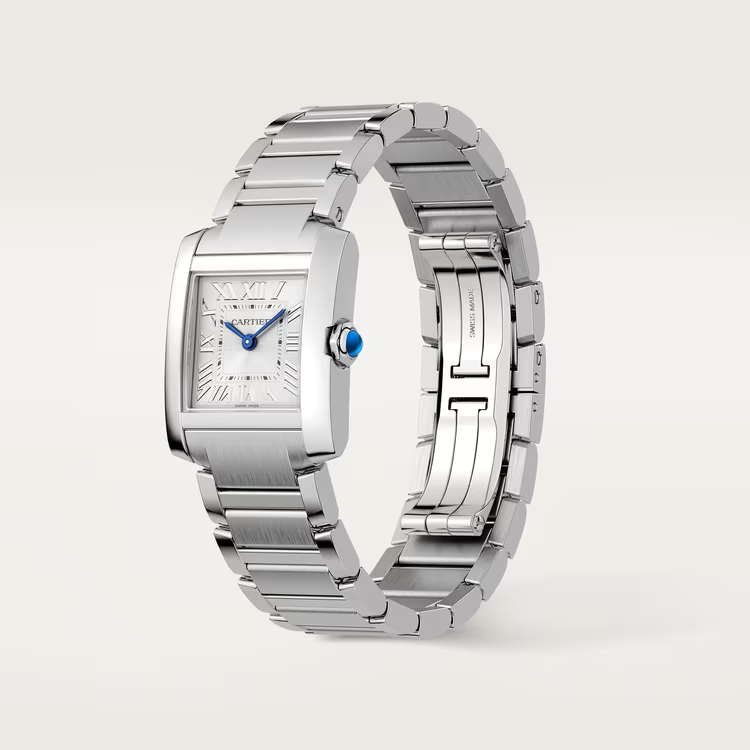 Unworn Cartier Tank Francaise de Cartier, Small Stainless Steel, 25.7mm x 21.2mm, Ref# WSTA0065, box and papers