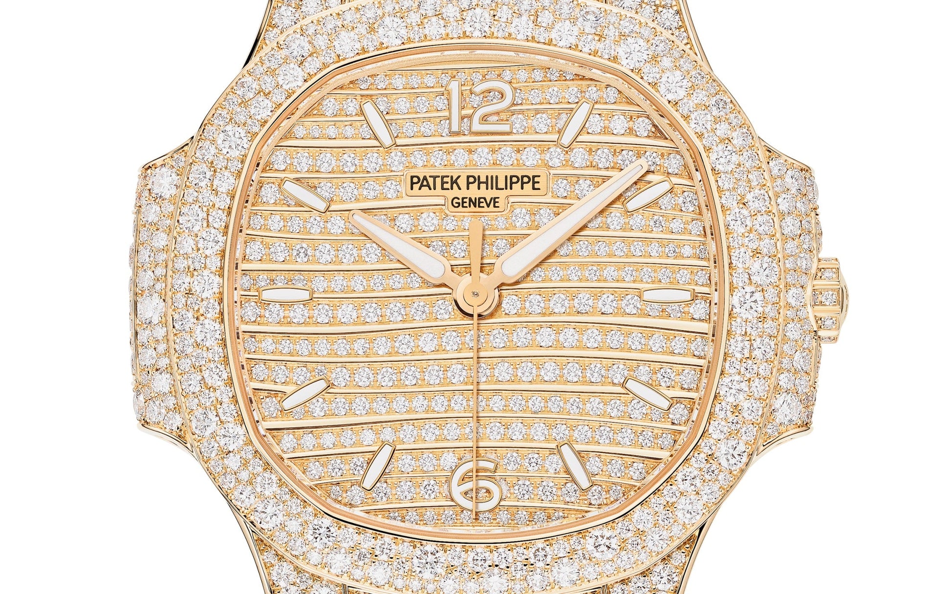 Patek Philippe Nautilus Haute Joaillerie Ladies Automatic Watch, 18K Rose Gold and Diamonds, 35,2mm, Ref# 7118/1450R-001