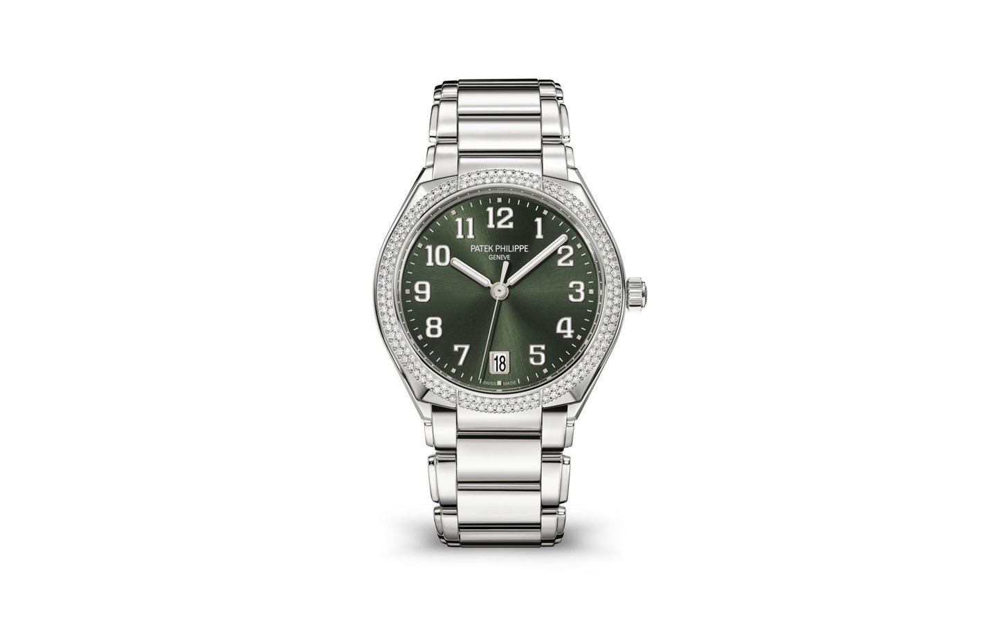 Patek Philippe Twenty~4 Automatic, Stainless Steel with 160 diamonds ~0,77ct, 36mm, Ref# 7300/1200A-011