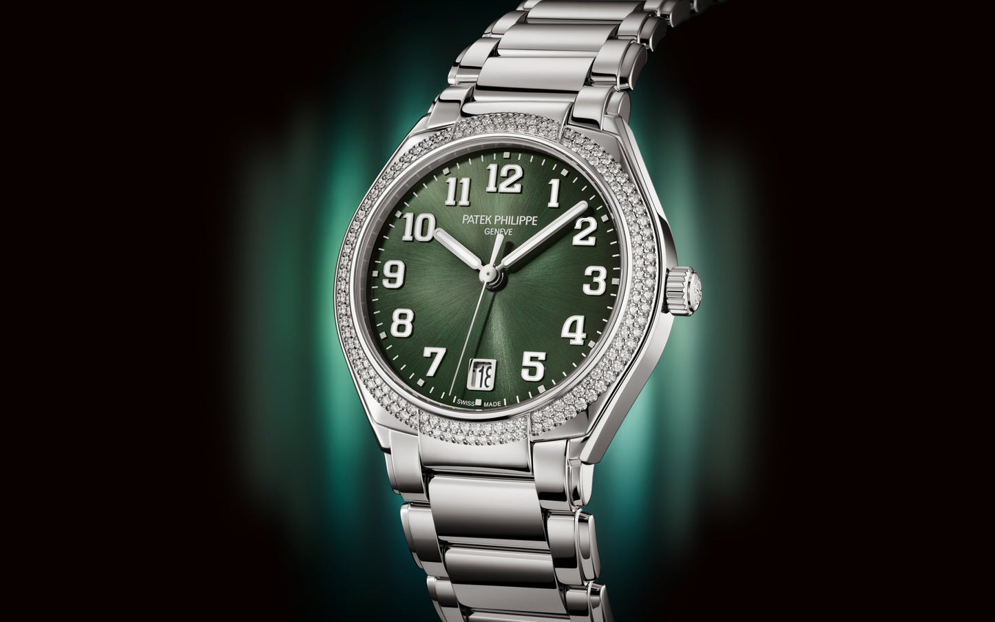 Patek Philippe Twenty~4 Automatic, Stainless Steel with 160 diamonds ~0,77ct, 36mm, Ref# 7300/1200A-011