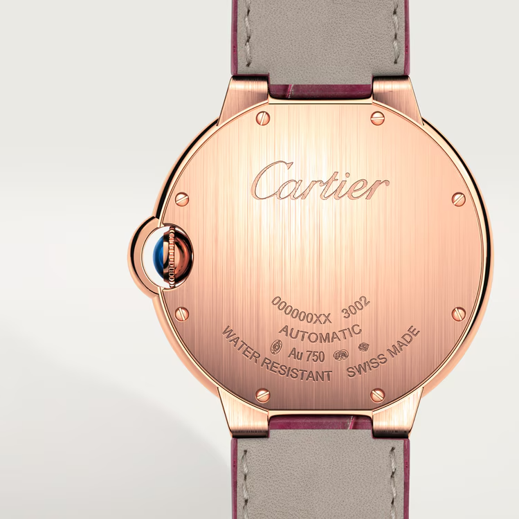 Unworn Cartier Ballon Bleu de Cartier, 18k Rose Gold with Diamond-set, 36mm, Ref# WJBB0034, box and papers