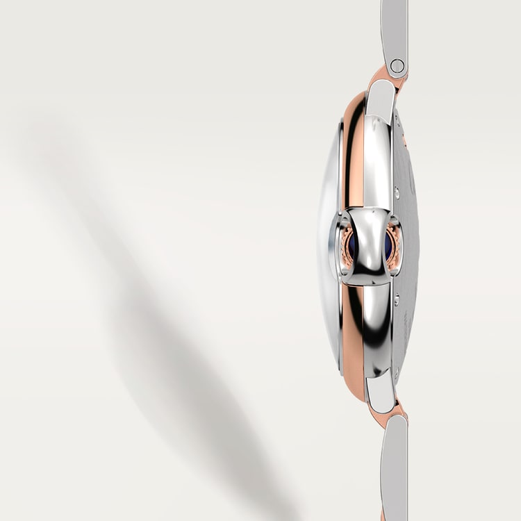 Unworn Cartier Ballon Bleu, Stainless Steel and 18k Rose Gold, 36mm, Ladies, Ref# W2BB0033, box and papers
