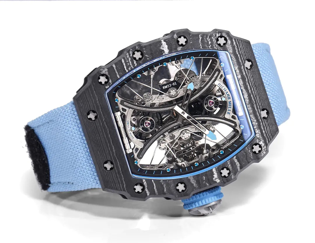 Richard Mille RM 53-01 Tourbillon Pablo Mac Donough Blue Fabric Strap