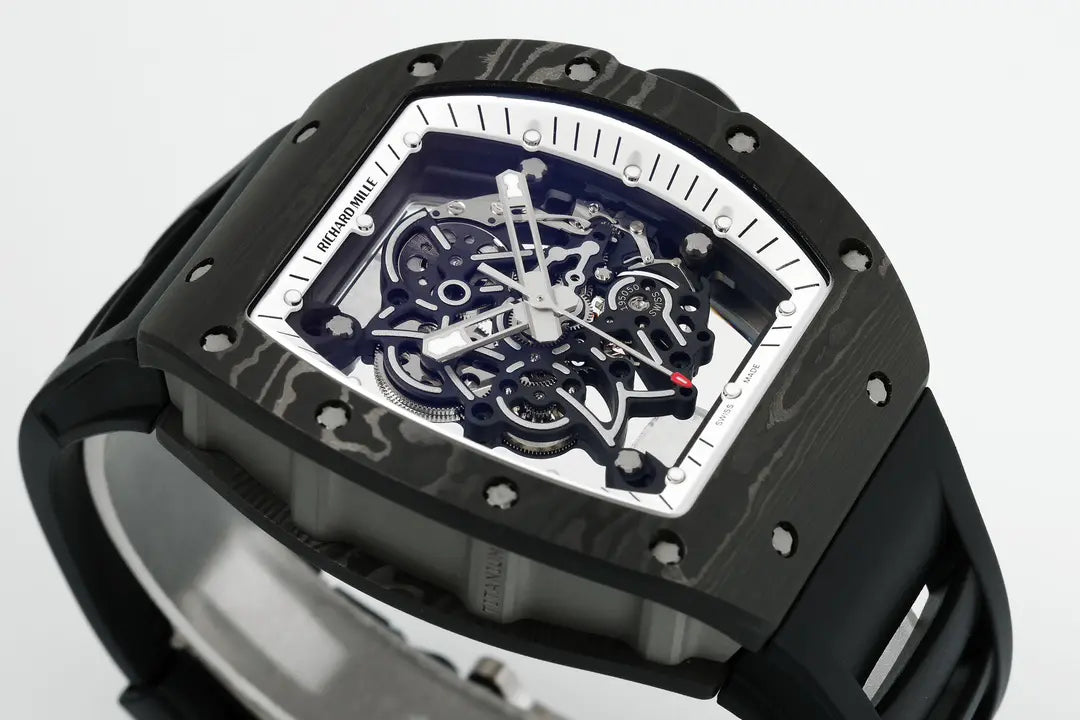 Richard Miller RM 055 RMUL2 NTPT Carbon Fiber Black & White