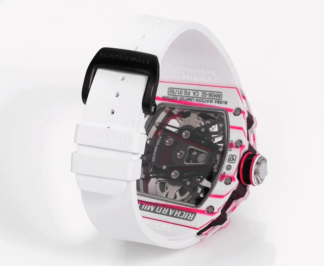 Richard Mille RM 38 02 Bubba Watson Tourbillon White Rubber Strap