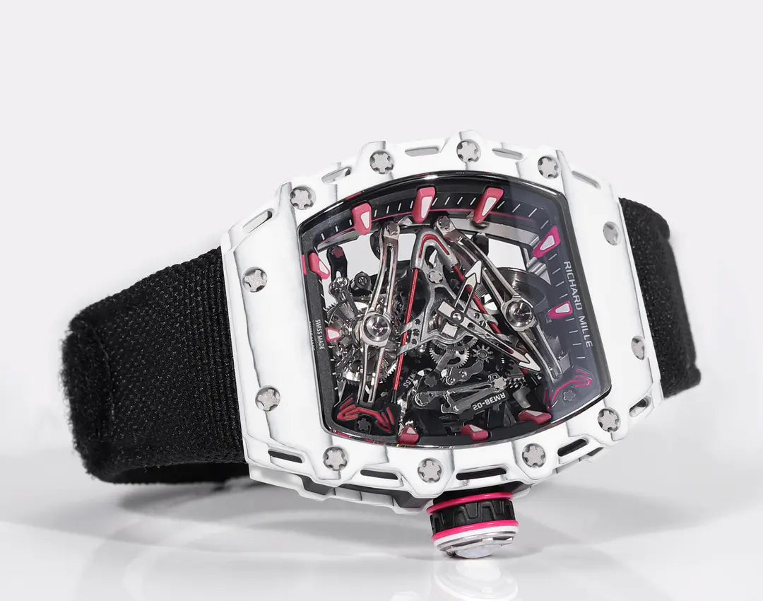 Richard Mille RM 38 02 Bubba Watson Tourbillon Black Case Rubber & Fabric Strap