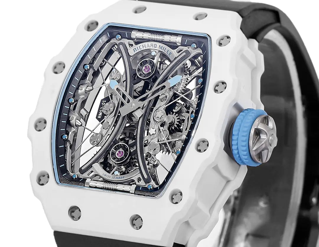 Richard Mille RM 53-01 Pablo MacDonough Skeleton Dial Black Rubber Strap