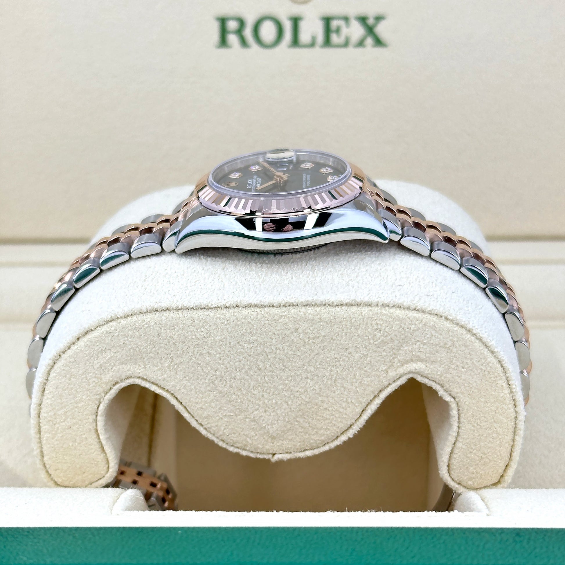 Rolex Lady-Datejust 28, Oystersteel and 18k Everose Gold, Ref# 279171-0007