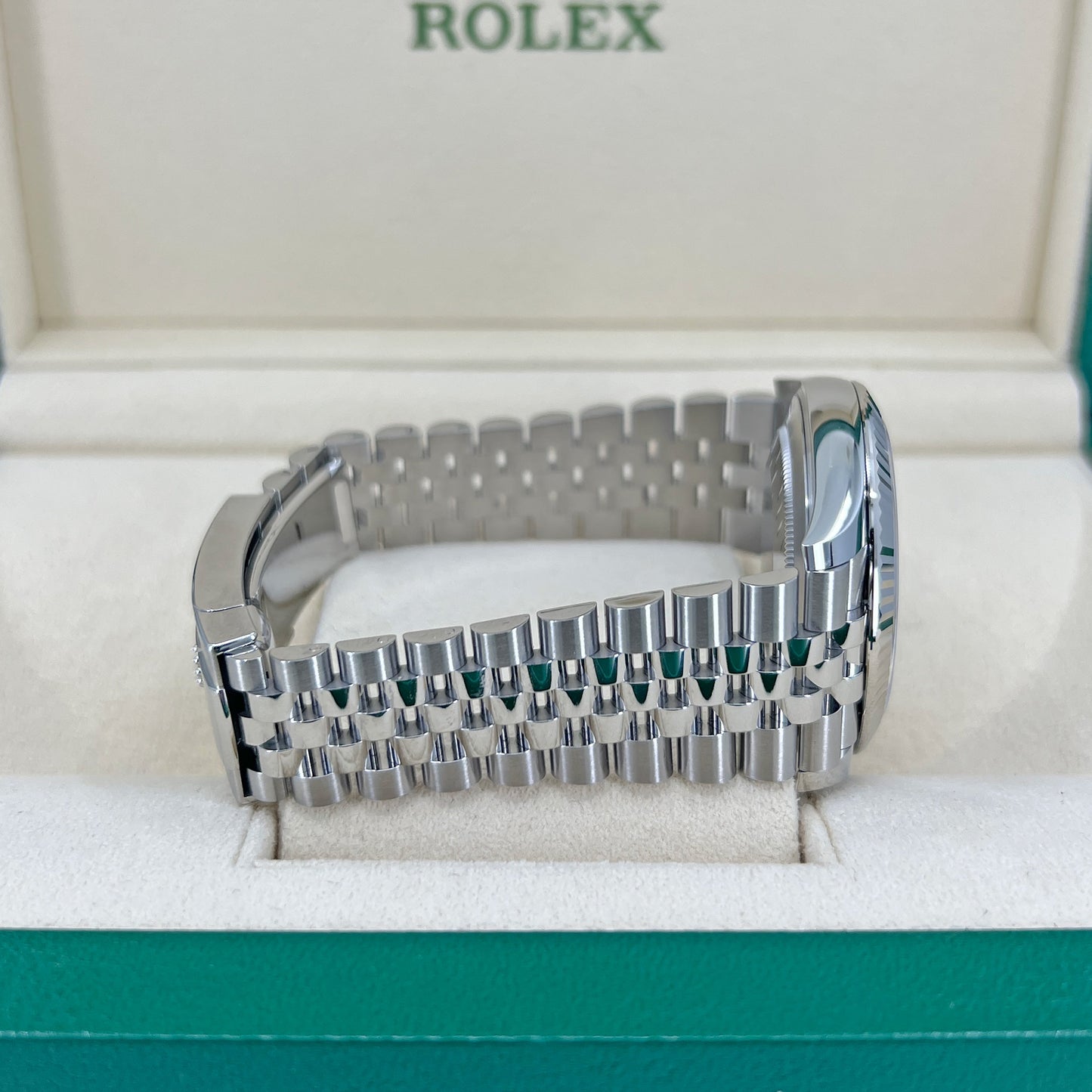 Rolex Datejust 41 Oystersteel and 18K White Gold 41 mm White Dial,  Ref# 126334-0010