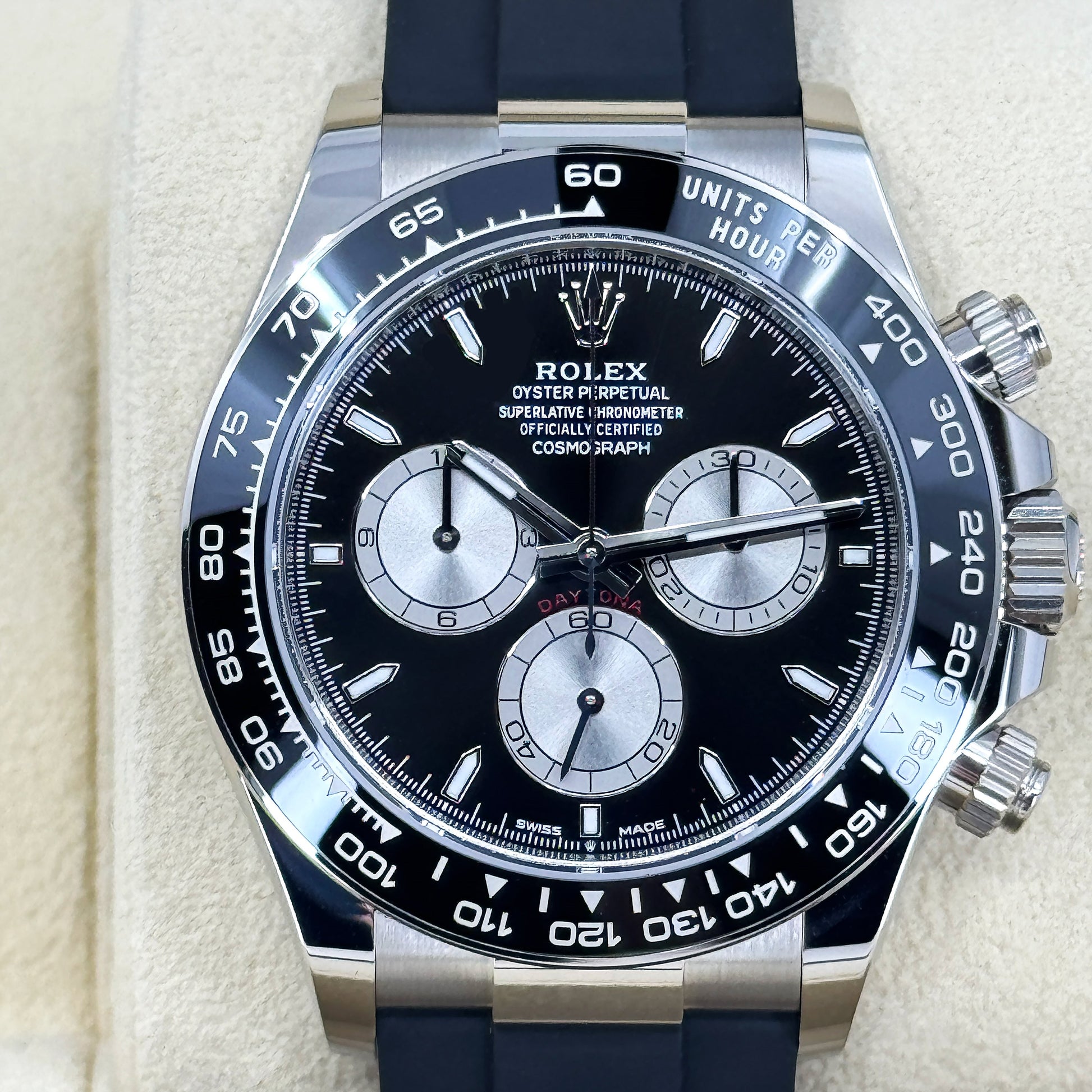 Rolex Cosmograph Daytona 40mm, 18k White Gold, Ref# 126519ln-0002