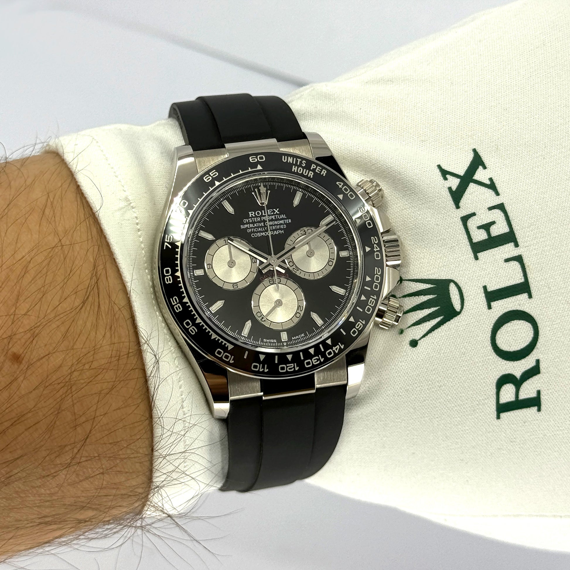 Rolex Cosmograph Daytona 40mm, 18k White Gold, Ref# 126519ln-0002