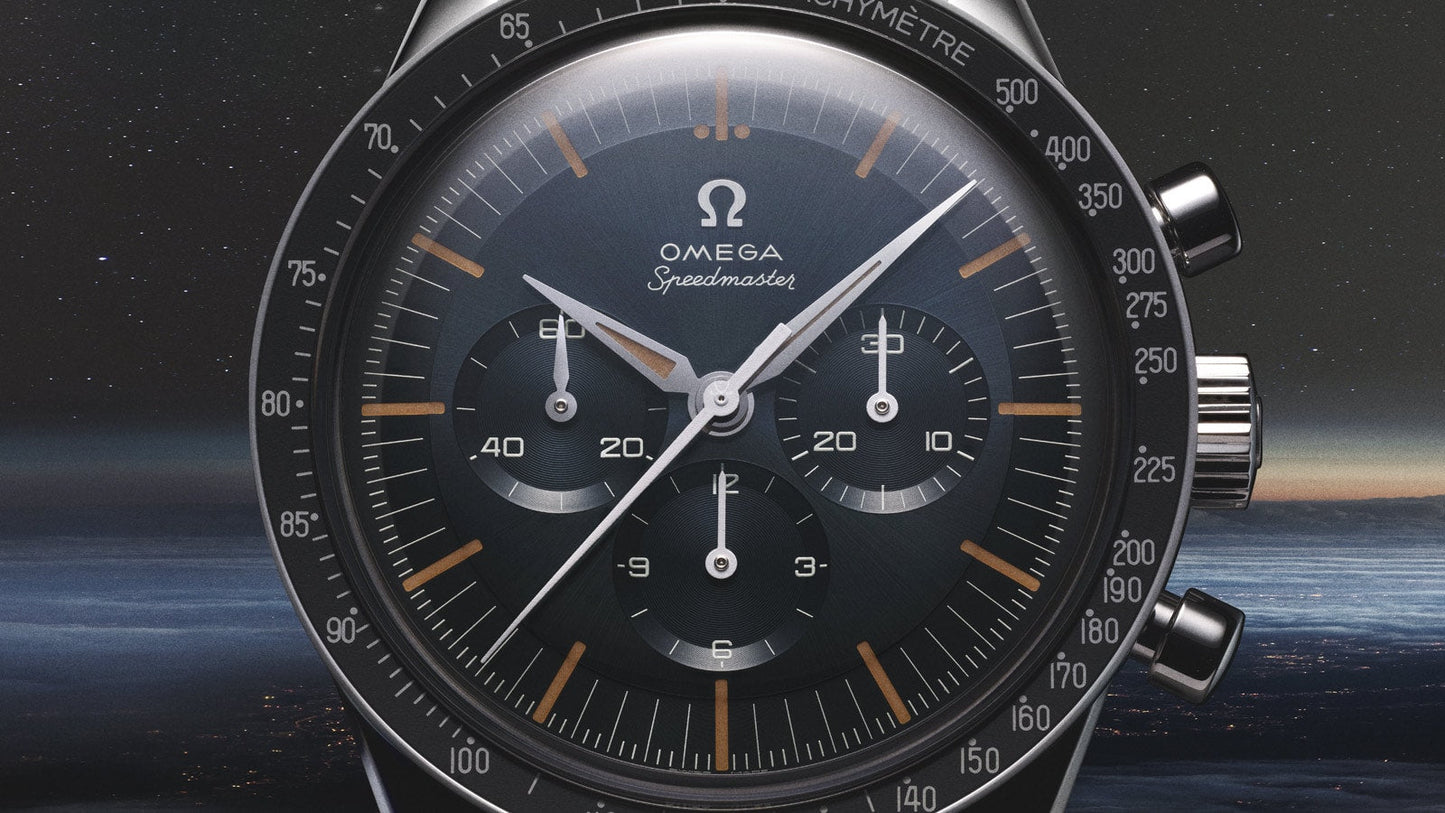 Unworn, Omega Speedmaster First Omega in Space, Co-Axial Chronograph, 39,7mm, Ref# 310.32.40.50.06.001, box and papers
