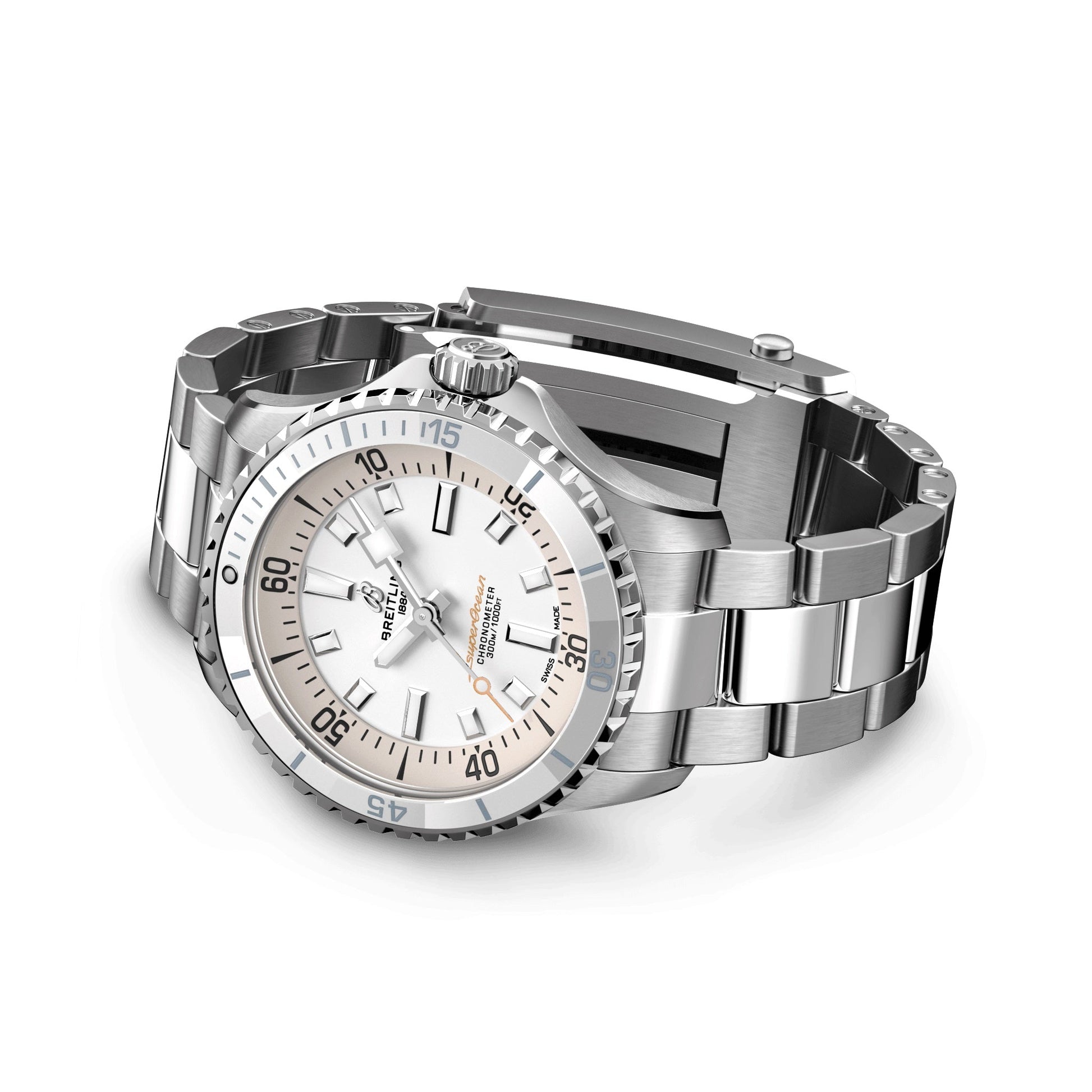 Breitling Superocean AUTOMATIC 36,  Stainless steel, Ref# A17377211A1A1, Unworn 2024
