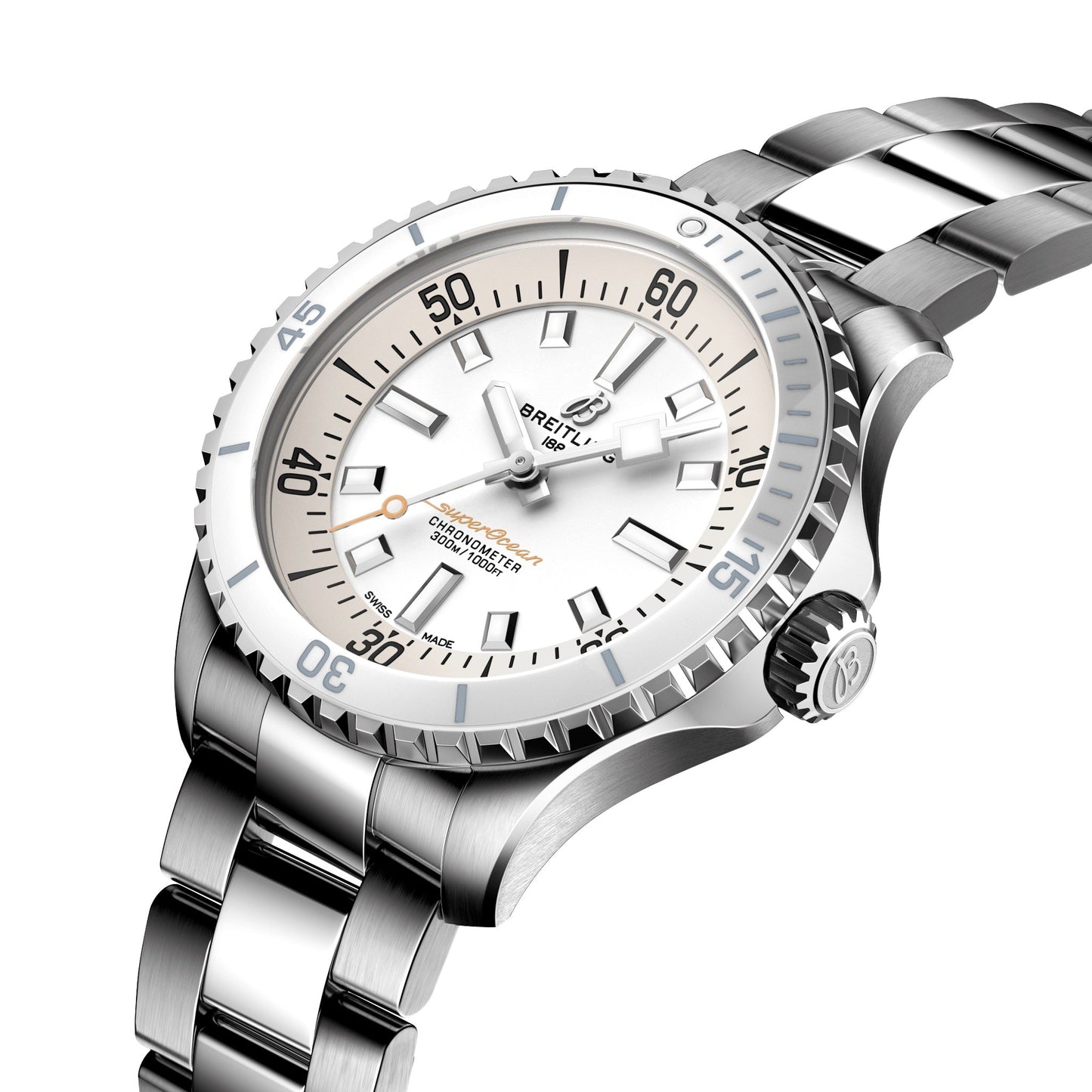 Breitling Superocean AUTOMATIC 36,  Stainless steel, Ref# A17377211A1A1, Unworn 2024