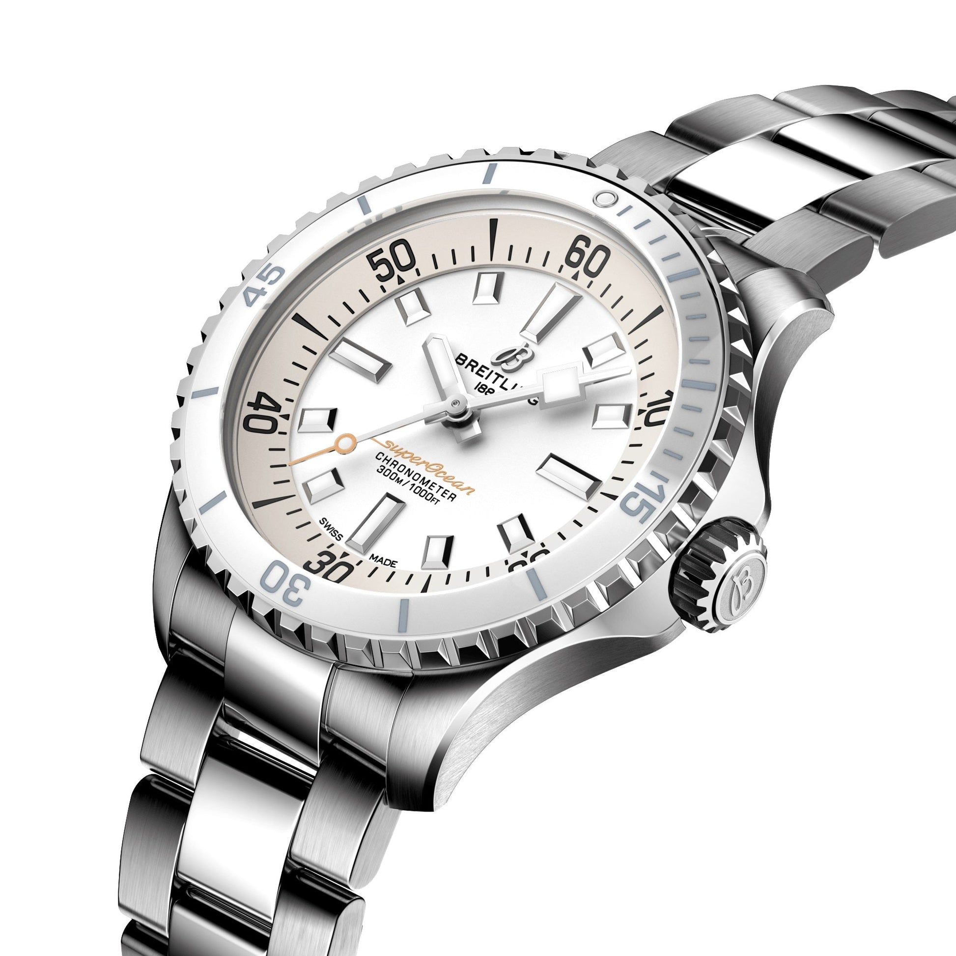 Breitling Superocean AUTOMATIC 36,  Stainless steel, Ref# A17377211A1A1, Unworn 2024