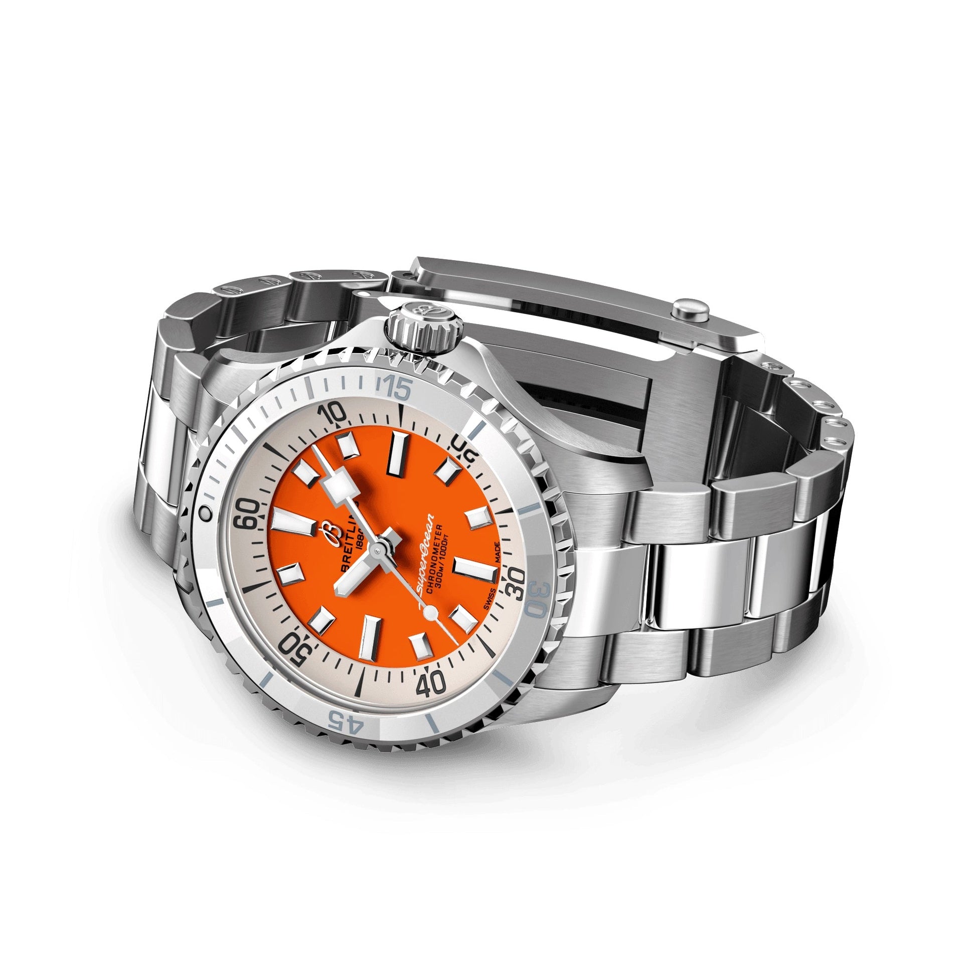Breitling Superocean Automatic 36,  Stainless steel, Ref# A17377211O1A1, Unworn 2024