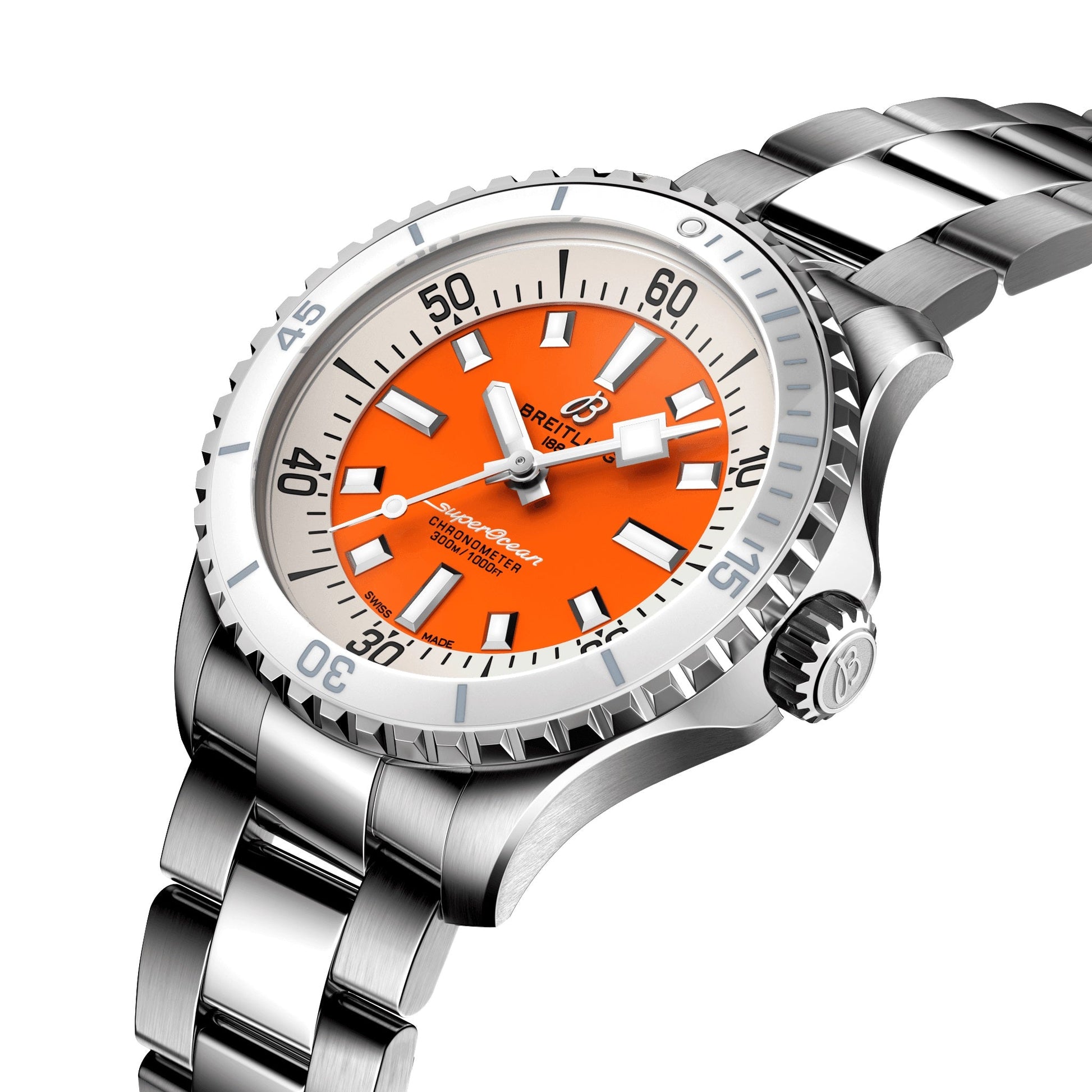 Breitling Superocean Automatic 36,  Stainless steel, Ref# A17377211O1A1, Unworn 2024